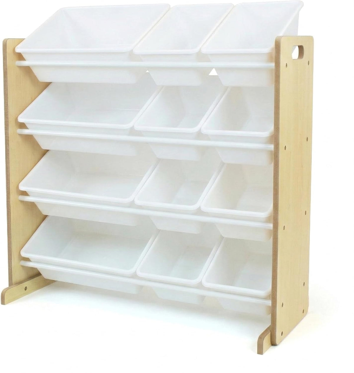 Kids Toy Organizer with 12 Bins, 4 Tier Storage for Playroom