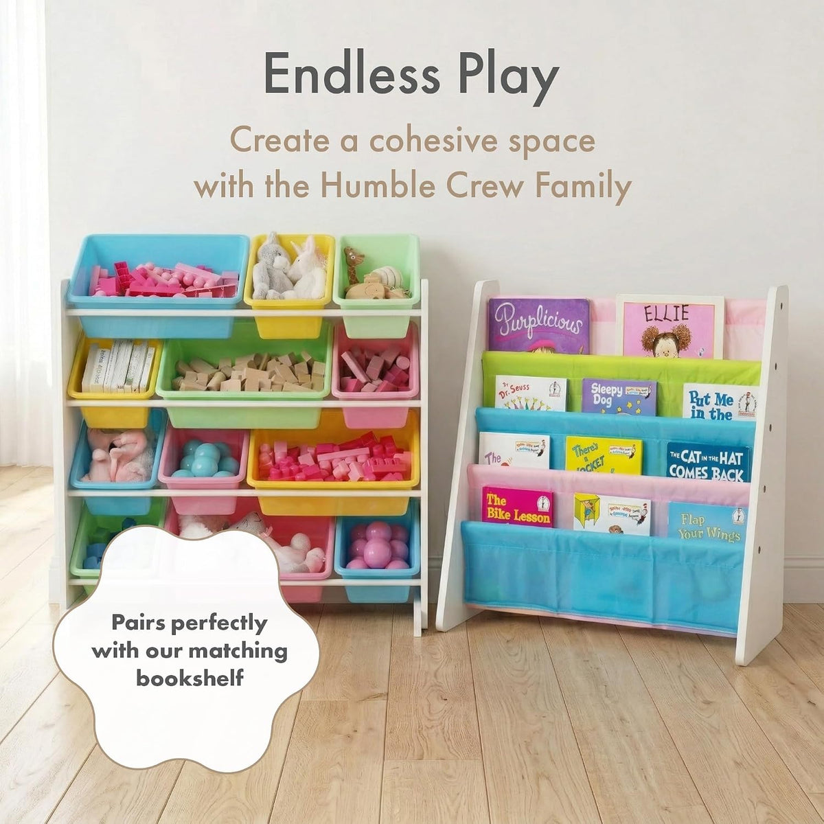 Kids Toy Organizer with 12 Bins, 4 Tier Storage for Playroom