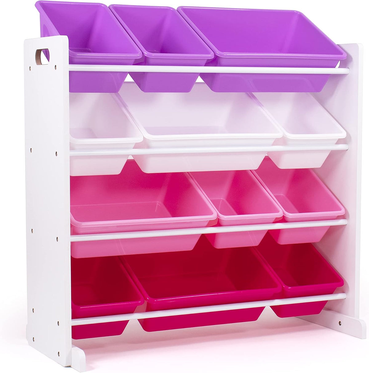 Kids Toy Organizer with 12 Bins, 4 Tier Storage for Playroom