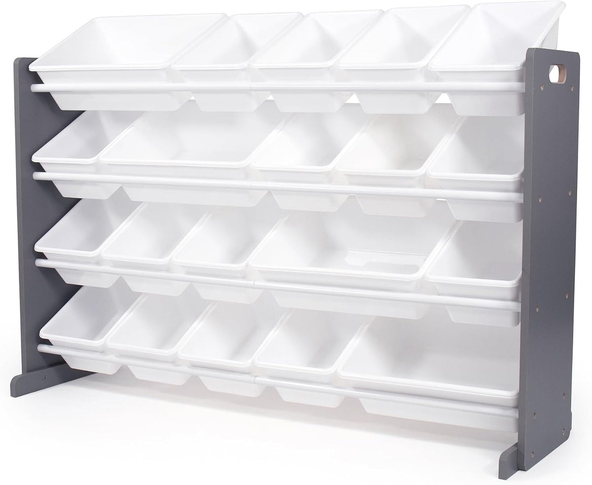 Kids Toy Organizer with 20 Bins, 4 Tier Storage for Playroom