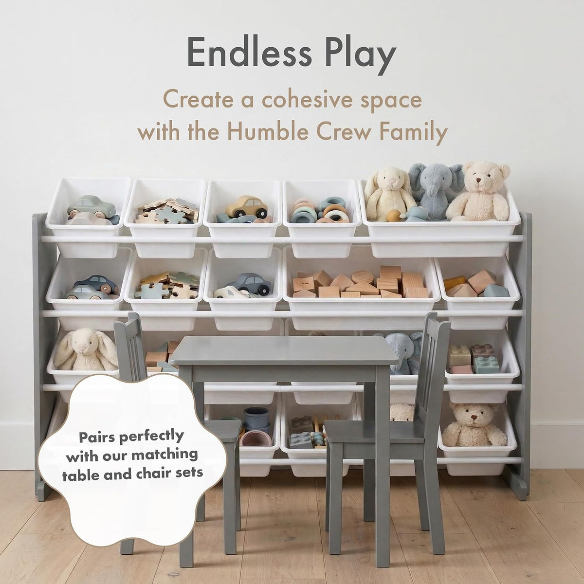 Kids Toy Organizer with 20 Bins, 4 Tier Storage for Playroom