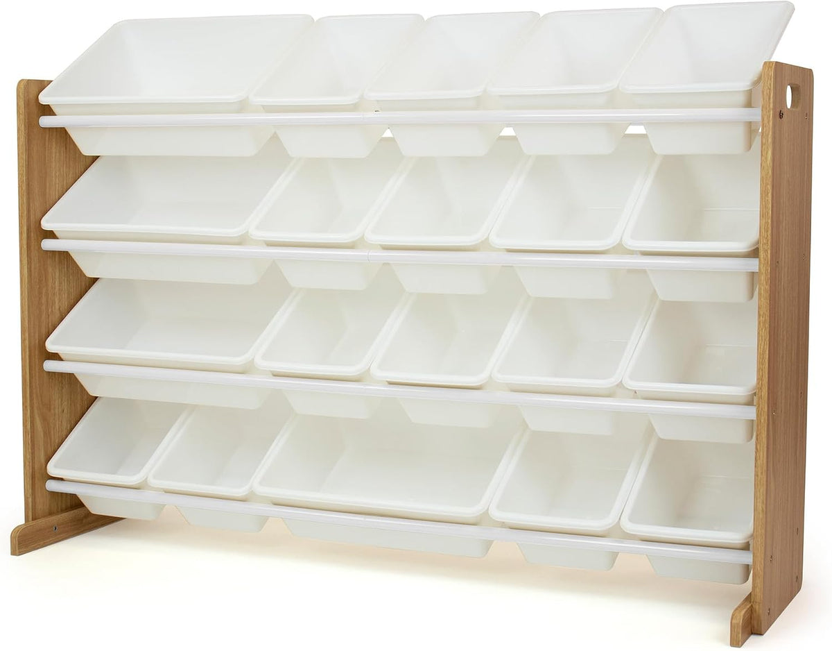 Kids Toy Organizer with 20 Bins, 4 Tier Storage for Playroom