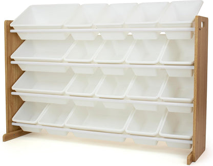 Kids Toy Organizer with 20 Bins, 4 Tier Storage for Playroom