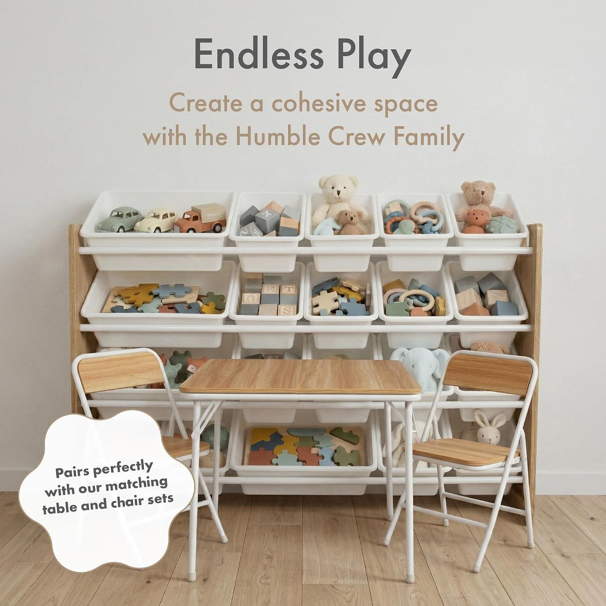 Kids Toy Organizer with 20 Bins, 4 Tier Storage for Playroom