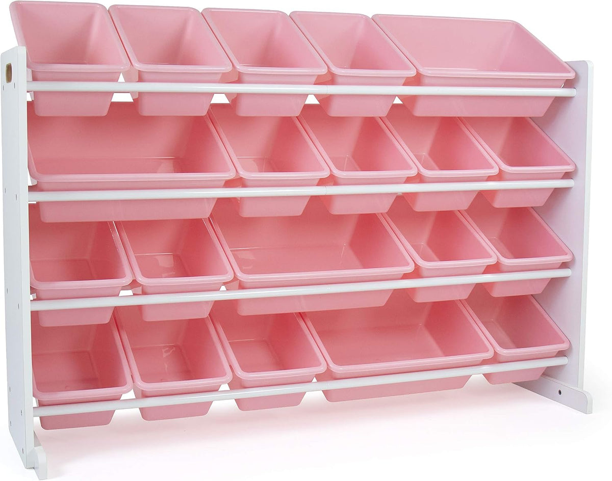 Kids Toy Organizer with 20 Bins, 4 Tier Storage for Playroom