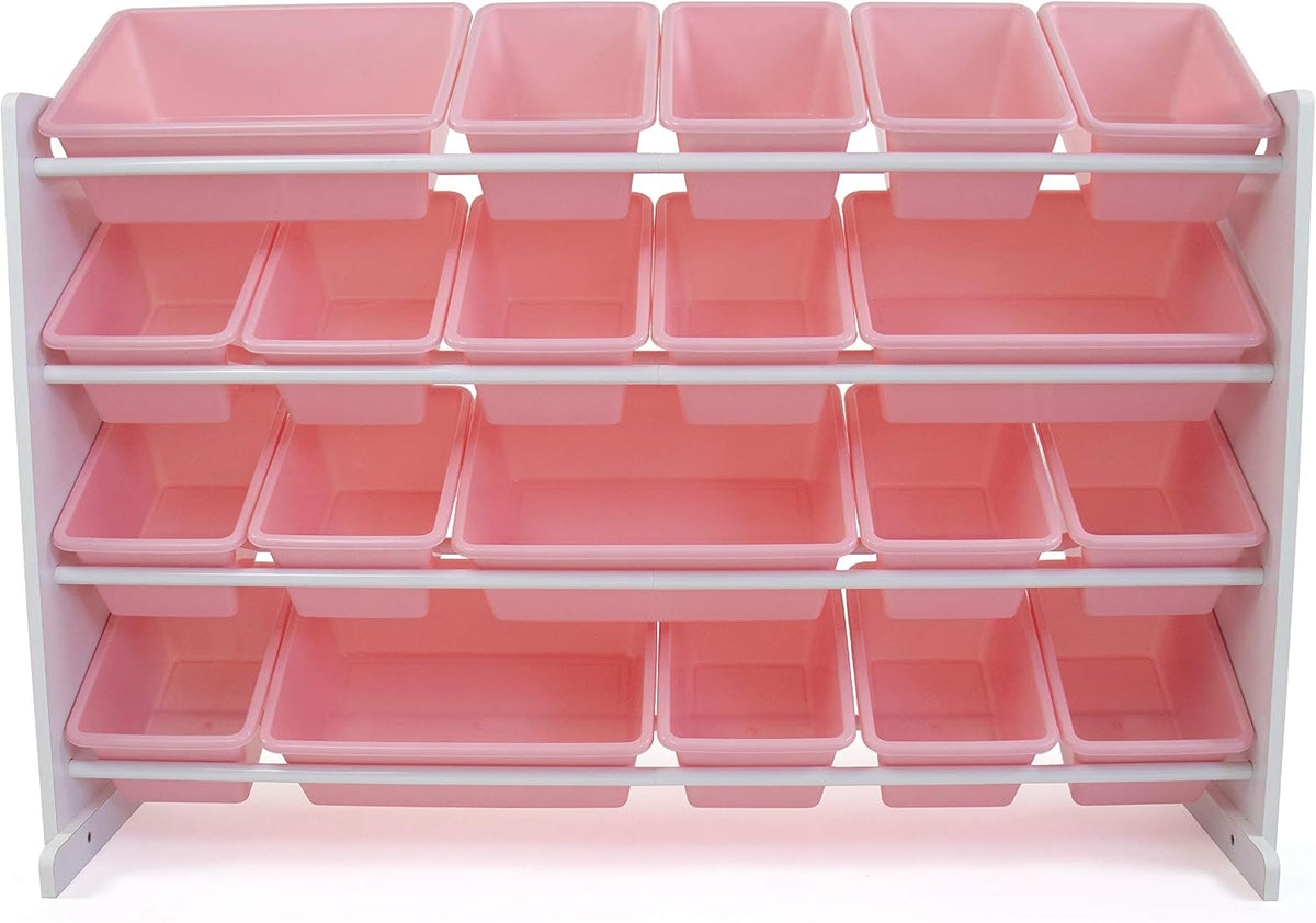Kids Toy Organizer with 20 Bins, 4 Tier Storage for Playroom