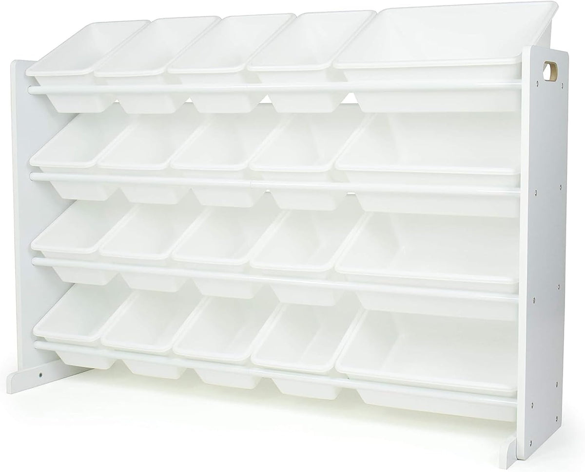 Kids Toy Organizer with 20 Bins, 4 Tier Storage for Playroom