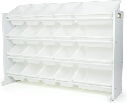 Kids Toy Organizer with 20 Bins, 4 Tier Storage for Playroom