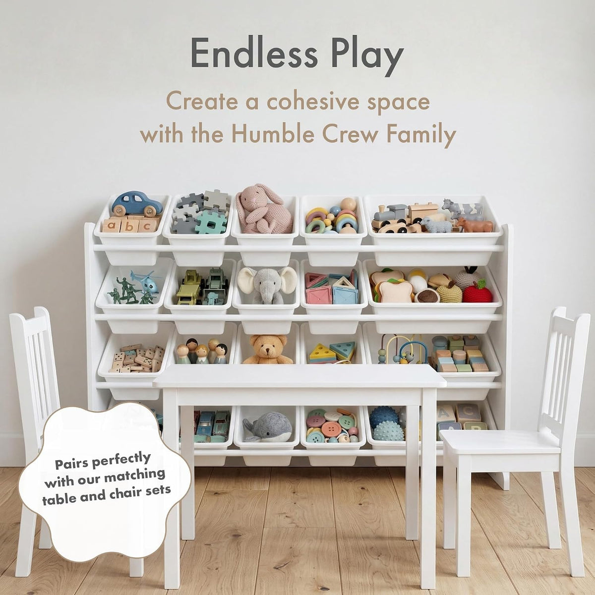 Kids Toy Organizer with 20 Bins, 4 Tier Storage for Playroom