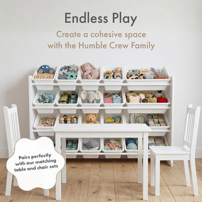 Kids Toy Organizer with 20 Bins, 4 Tier Storage for Playroom