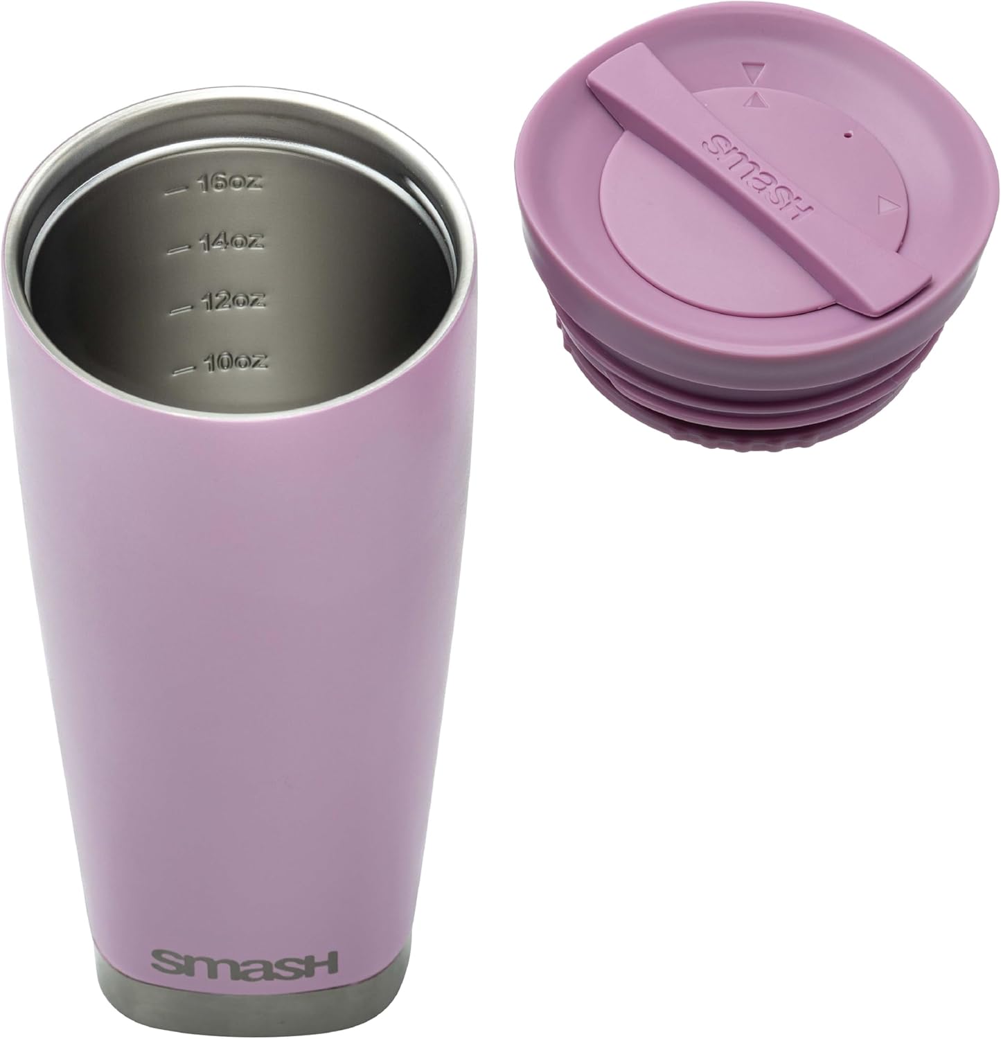 Stainless Steel Reusable Twist and Lock Coffee Travel Mug/Flask 475ml/ 16oz