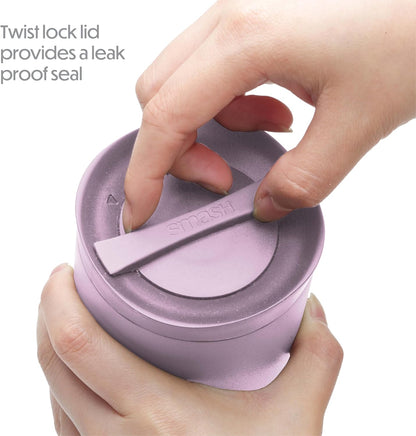 Stainless Steel Reusable Twist and Lock Coffee Travel Mug/Flask 475ml/ 16oz