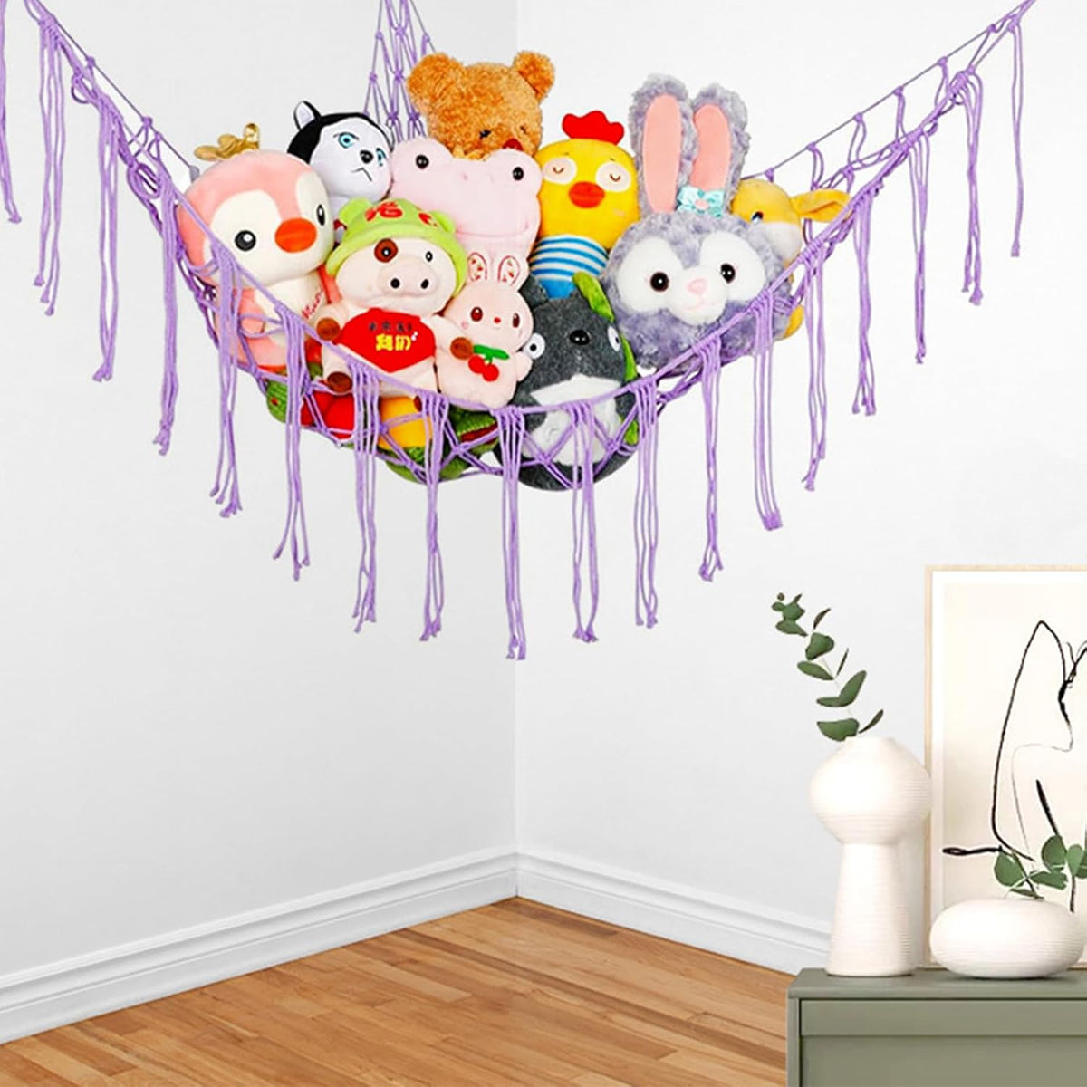 Stuffed Animal Hammock,Stuffed Animal Storage Net,Toy Pet Plushie Net
