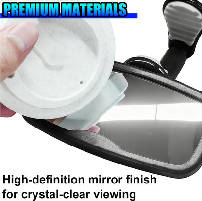 Baby Car Mirror, 360° Swivel Clip-On Car Interior Rearview Mirrors