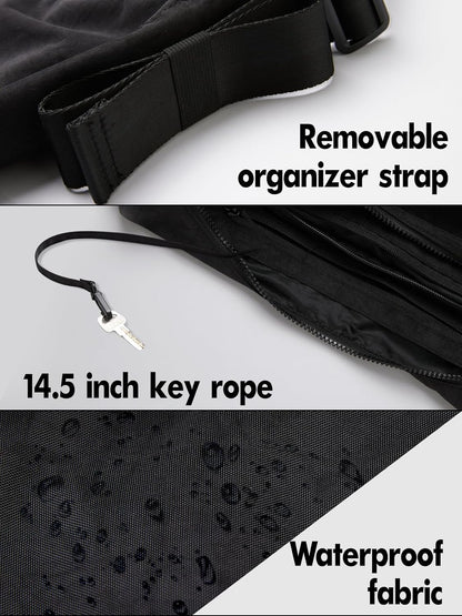 Medium Nylon Crossbody Crescent Bag: Slouchy Style Shoulder Casual with Adjustable Strap