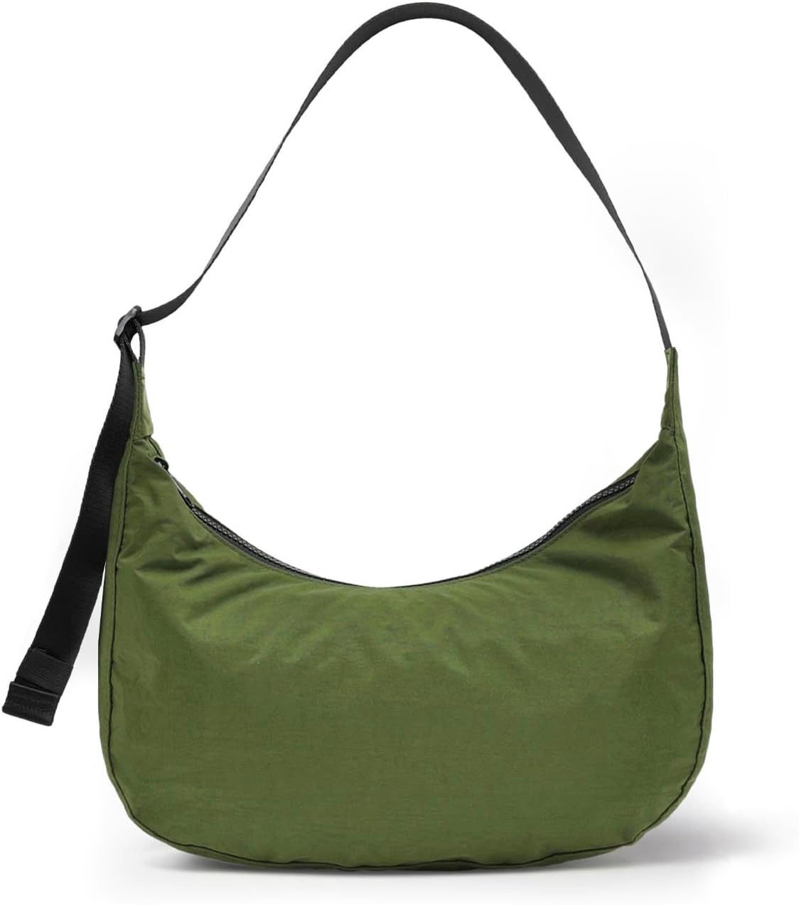 Medium Nylon Crossbody Crescent Bag: Slouchy Style Shoulder Casual with Adjustable Strap