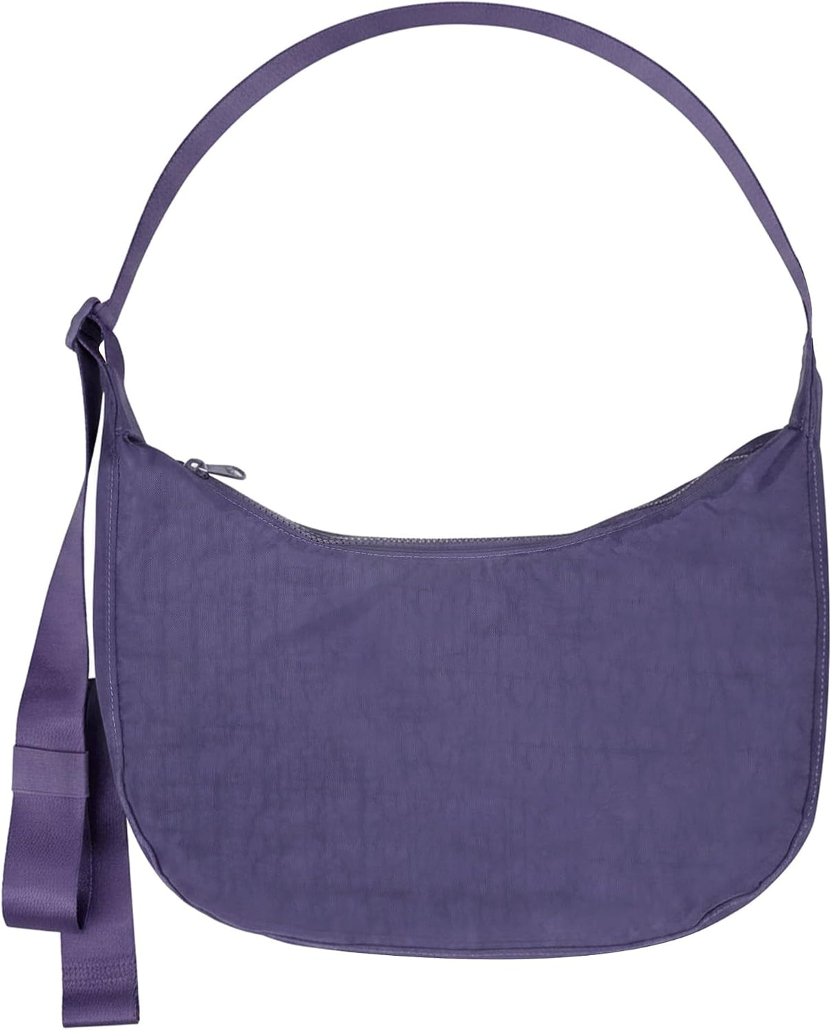 Medium Nylon Crossbody Crescent Bag: Slouchy Style Shoulder Casual with Adjustable Strap
