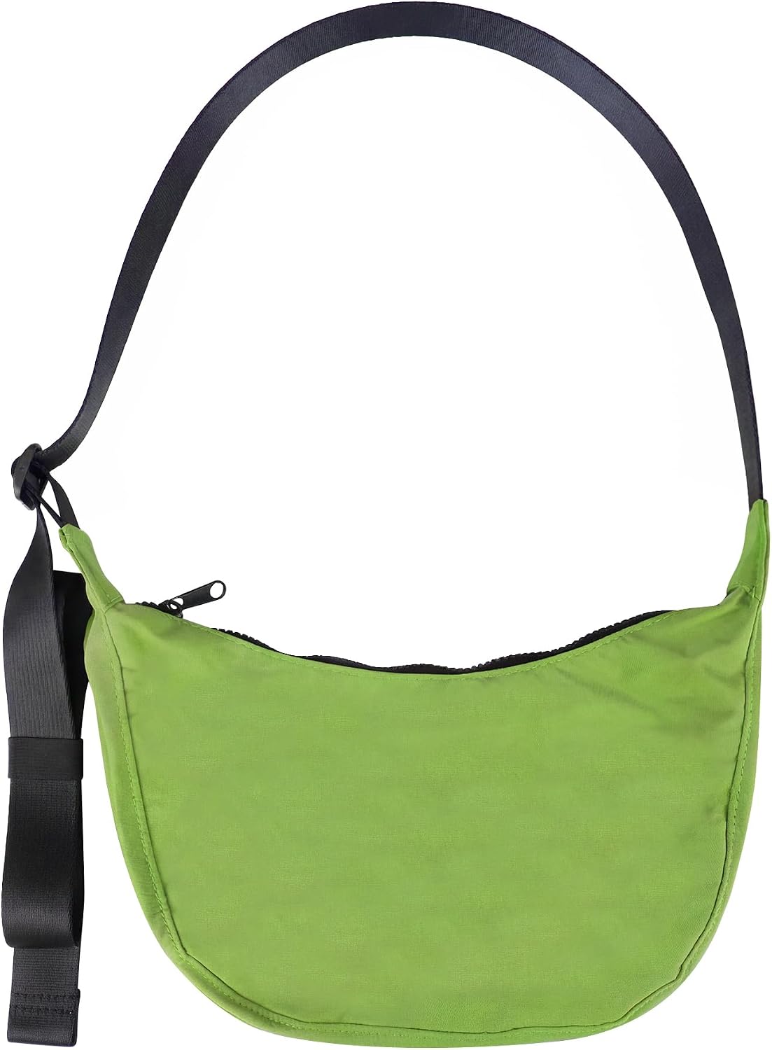 Medium Nylon Crossbody Crescent Bag: Slouchy Style Shoulder Casual with Adjustable Strap