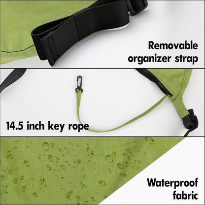 Medium Nylon Crossbody Crescent Bag: Slouchy Style Shoulder Casual with Adjustable Strap