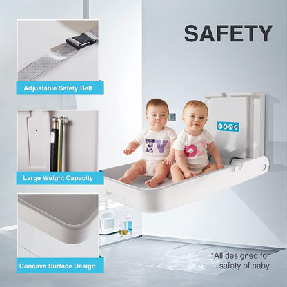 Baby Changing Station Wall Mounted,Horizontal