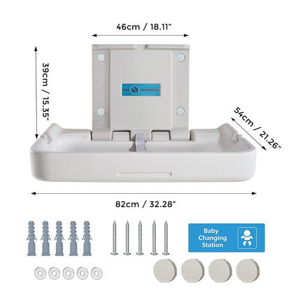 Baby Changing Station Wall Mounted,Horizontal