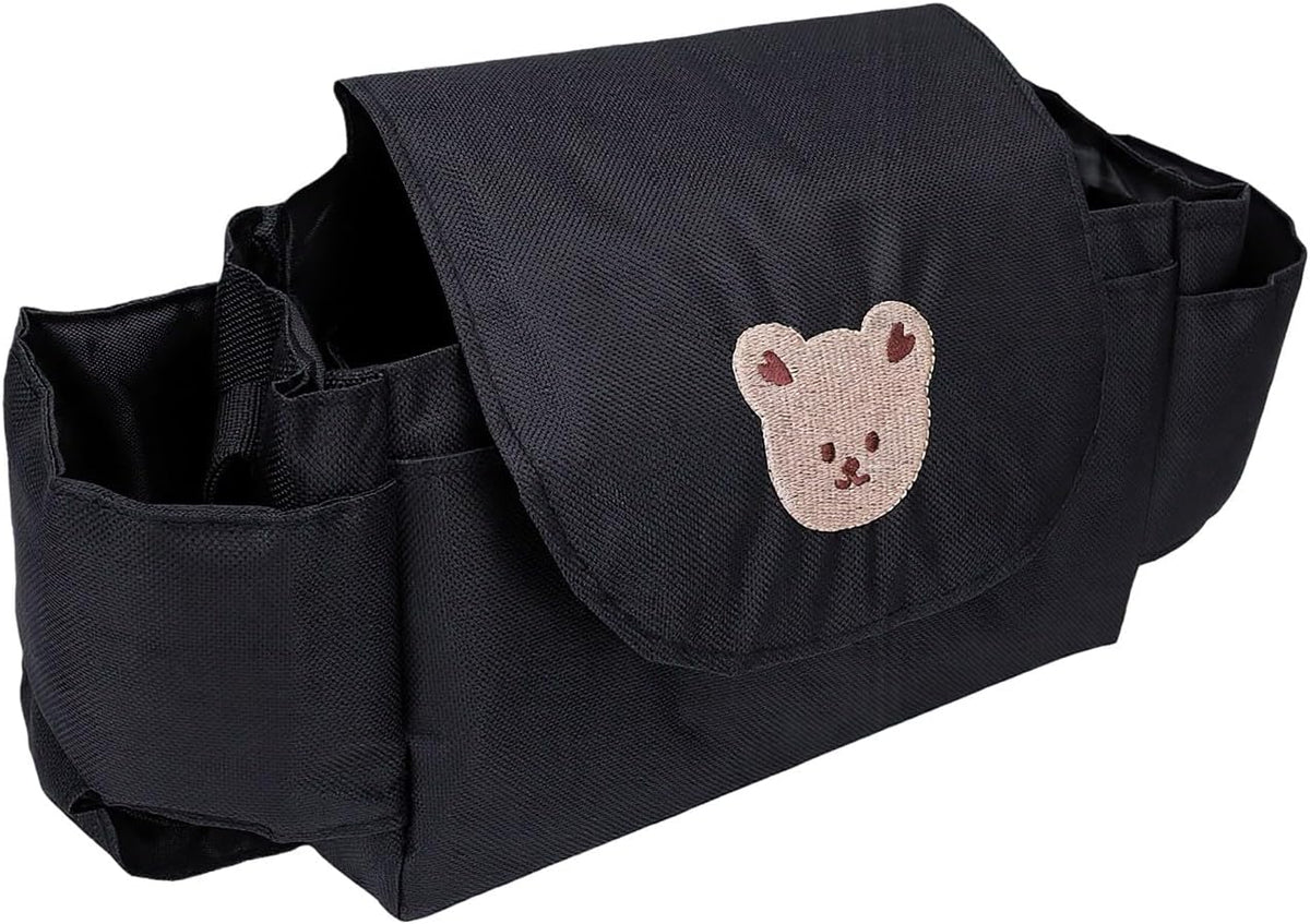 Stroller Organizer Bag, Two Insulated Cup Holders, Polyester