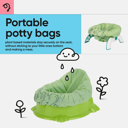 Travel Potty Bags-Potty Liners for Portable Potty,Bags for Portable Toilet,Liners Disposable Kids,Potty Training Liners Disposable