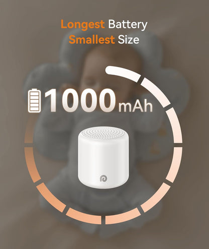 Portable White Noise Machine, 1000mAh Battery, Travel Sleep, Cream