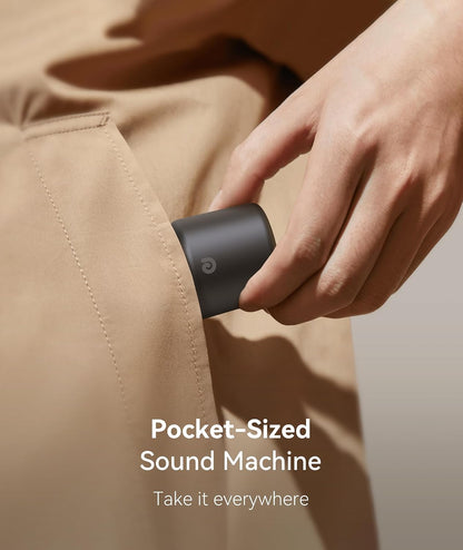 Portable White Noise Machine, 1000mAh Battery, Travel Sleep, Cream