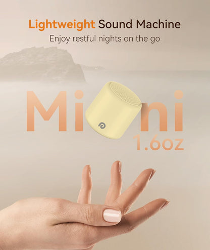 Portable White Noise Machine, 1000mAh Battery, Travel Sleep, Cream