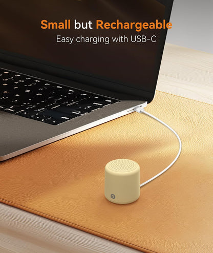 Portable White Noise Machine, 1000mAh Battery, Travel Sleep, Cream