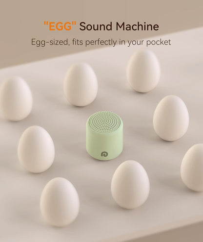 Portable White Noise Machine, 1000mAh Battery, Travel Sleep, Cream