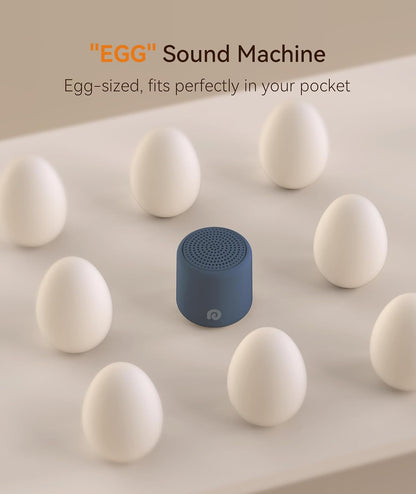 Portable White Noise Machine, 1000mAh Battery, Travel Sleep, Cream