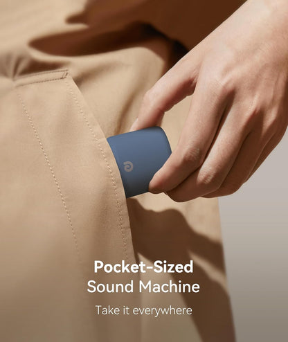 Portable White Noise Machine, 1000mAh Battery, Travel Sleep, Cream