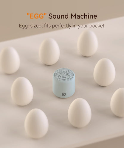Portable White Noise Machine, 1000mAh Battery, Travel Sleep, Cream
