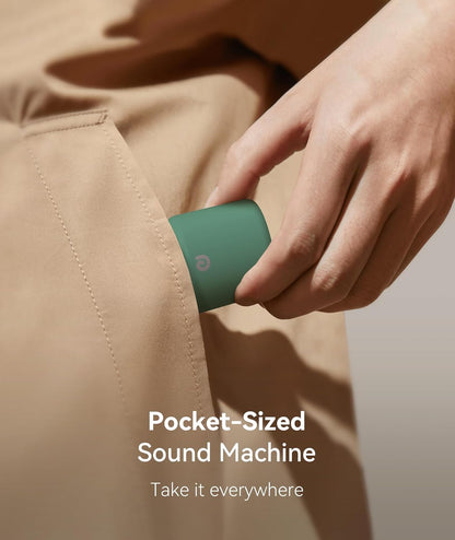 Portable White Noise Machine, 1000mAh Battery, Travel Sleep, Cream