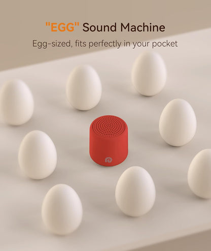 Portable White Noise Machine, 1000mAh Battery, Travel Sleep, Cream