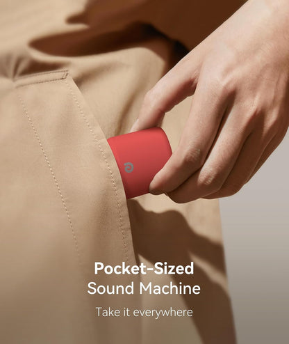 Portable White Noise Machine, 1000mAh Battery, Travel Sleep, Cream