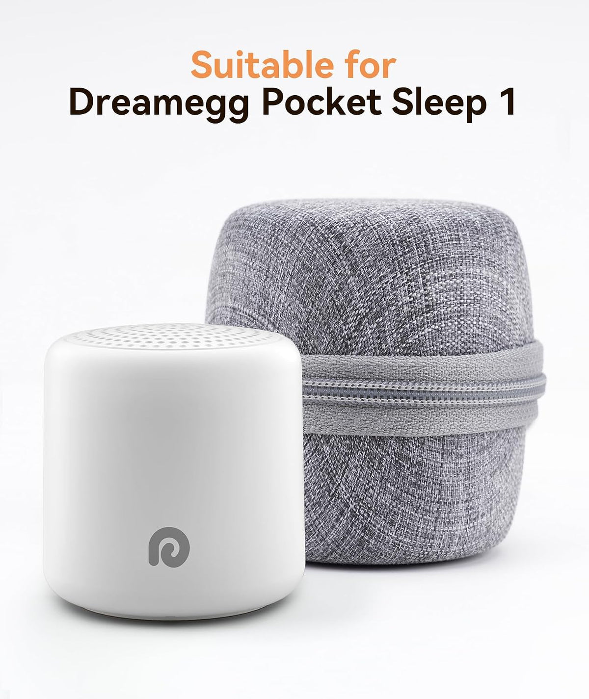 Portable White Noise Machine, 1000mAh Battery, Travel Sleep, Cream