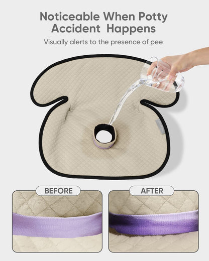 Baby Potty Training Car Seat Protector Cover, Beige