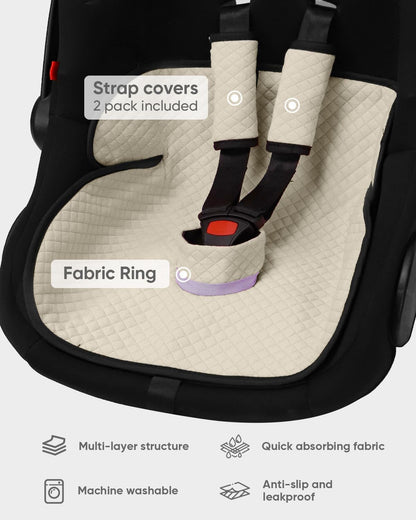 Baby Potty Training Car Seat Protector Cover, Beige