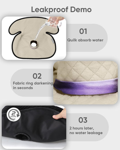 Baby Potty Training Car Seat Protector Cover, Beige