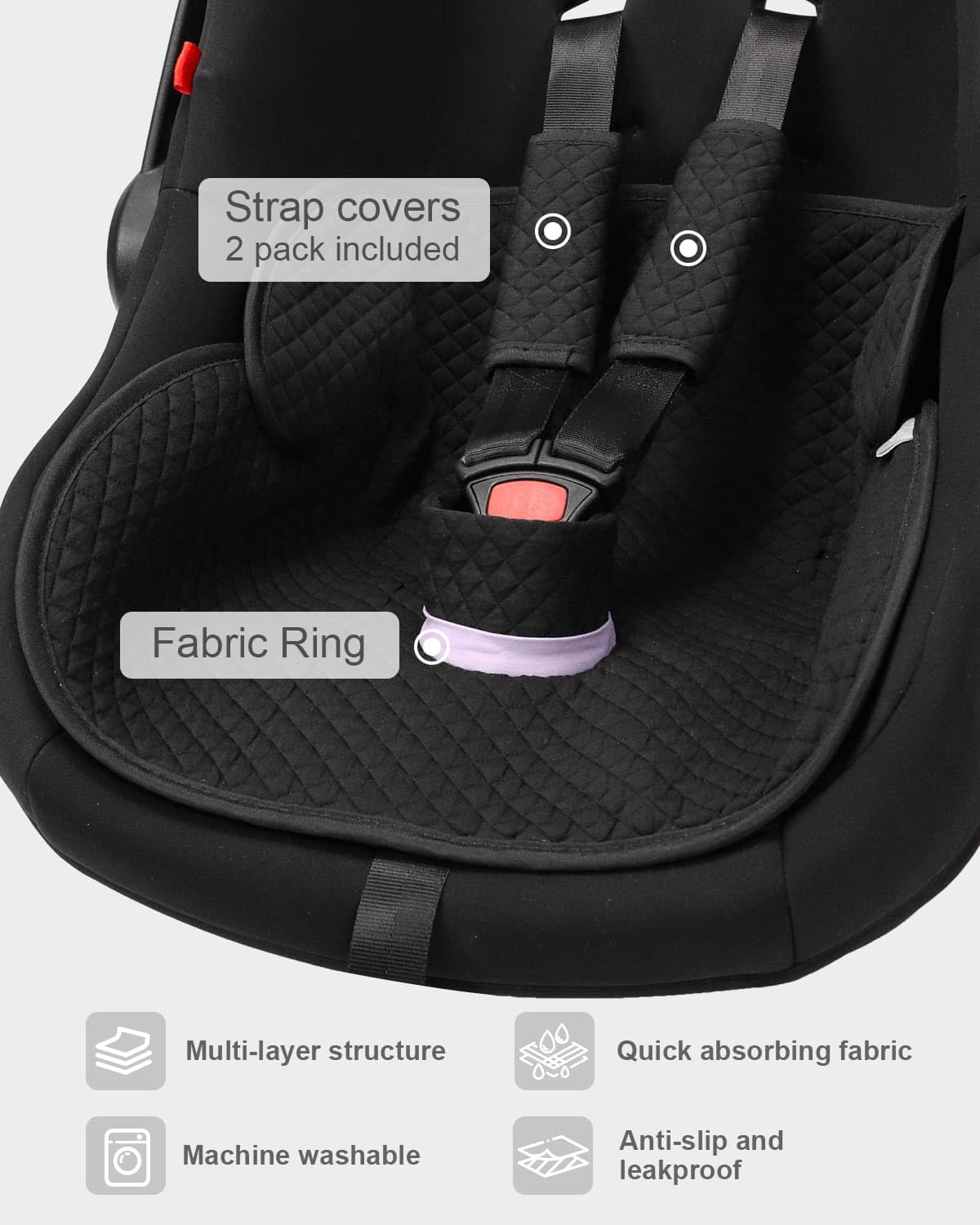 Baby Potty Training Car Seat Protector Cover, Beige