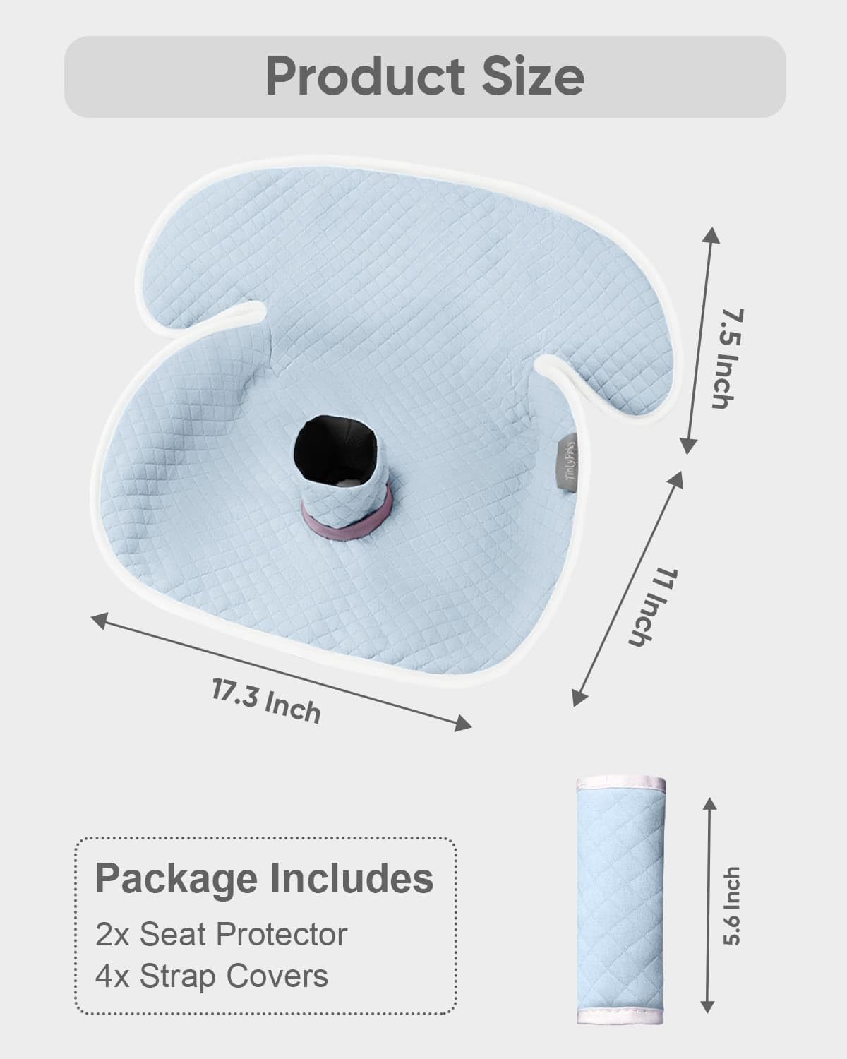 Baby Potty Training Car Seat Protector Cover, Beige