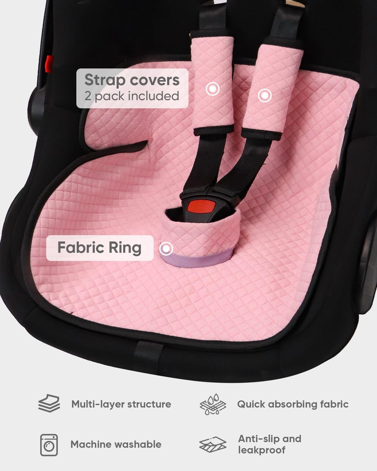 Baby Potty Training Car Seat Protector Cover, Beige