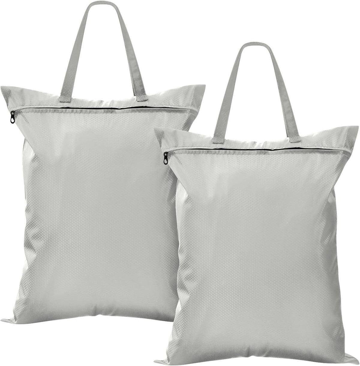 Sky Blue 2 Pack Waterproof Travel Laundry Bag Washable Dirty Clothes Organizer Storage Bag with Handle Zipper for Swimming Pool Beach Camping