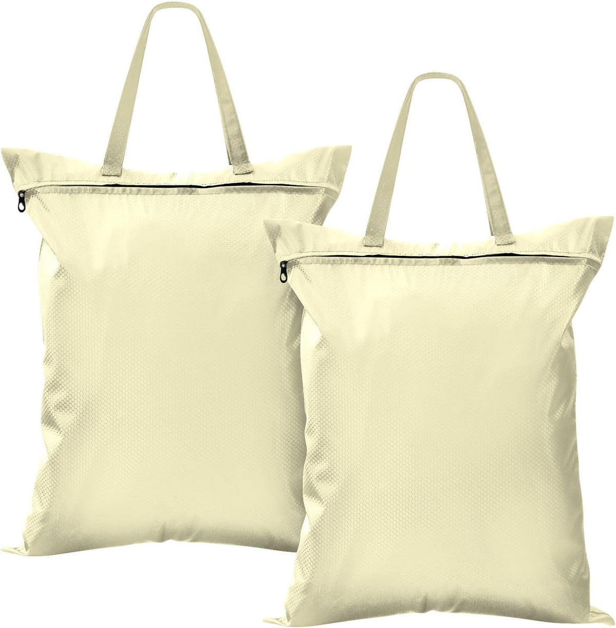 Sky Blue 2 Pack Waterproof Travel Laundry Bag Washable Dirty Clothes Organizer Storage Bag with Handle Zipper for Swimming Pool Beach Camping