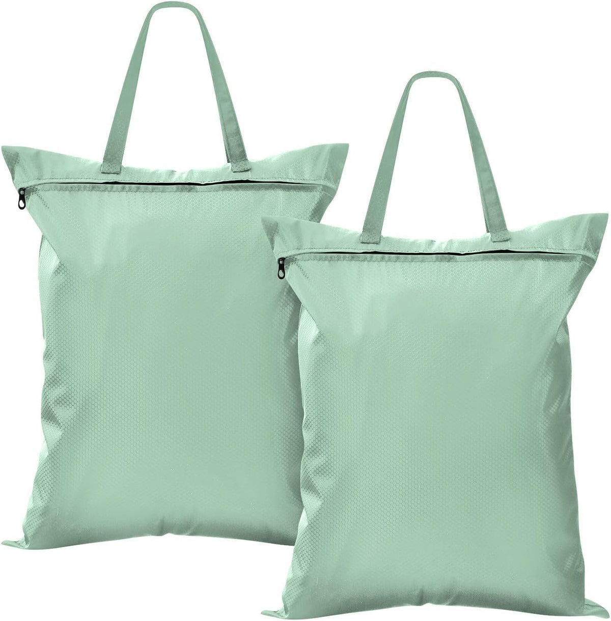 Sky Blue 2 Pack Waterproof Travel Laundry Bag Washable Dirty Clothes Organizer Storage Bag with Handle Zipper for Swimming Pool Beach Camping