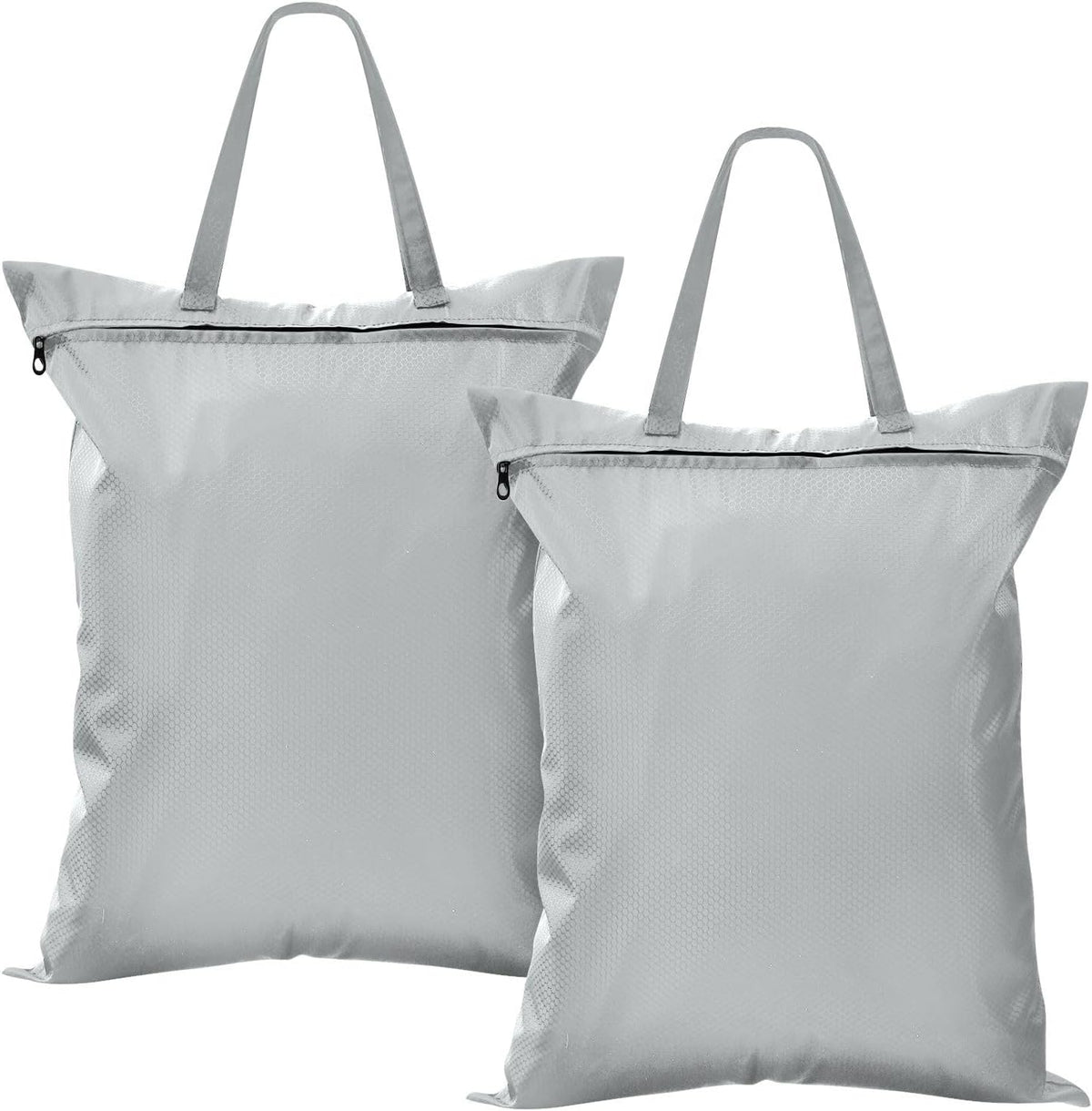 Sky Blue 2 Pack Waterproof Travel Laundry Bag Washable Dirty Clothes Organizer Storage Bag with Handle Zipper for Swimming Pool Beach Camping