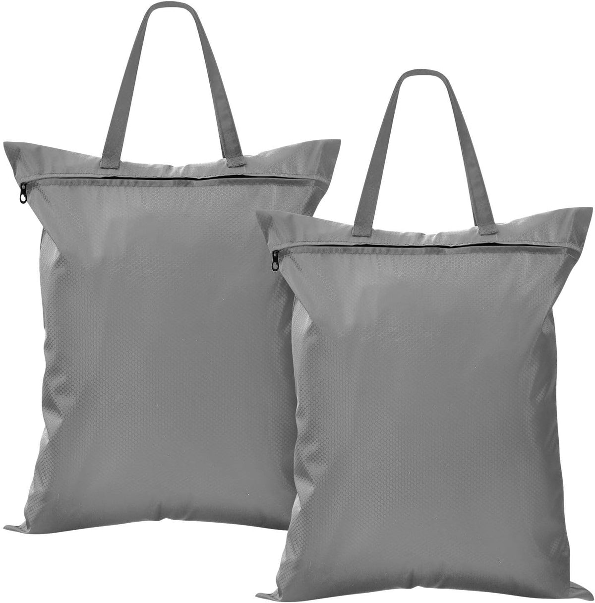 Sky Blue 2 Pack Waterproof Travel Laundry Bag Washable Dirty Clothes Organizer Storage Bag with Handle Zipper for Swimming Pool Beach Camping